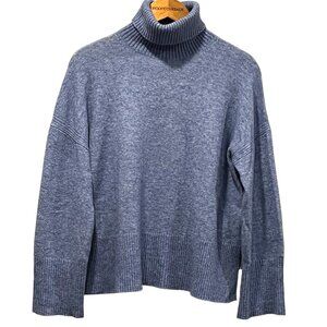 J Crew Turtleneck Wool Alpaca Sweater, NWT, Blue, S